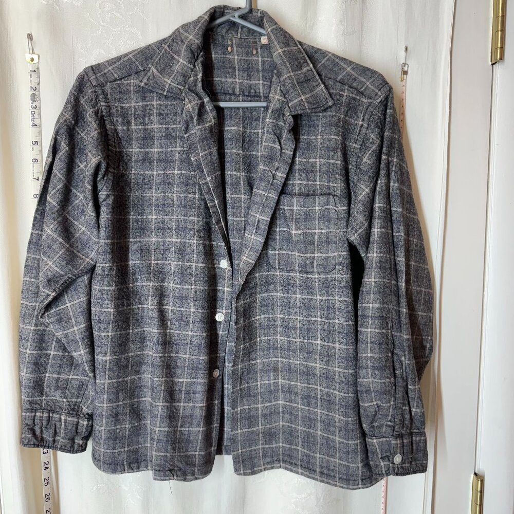 Vintage Men's B. Altman & Co. Plaid Wool Shirt